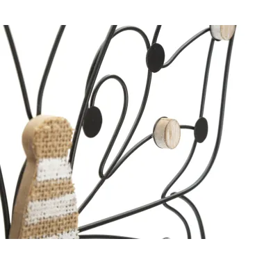 Panel z Żelaza i Drewna BUTTERFLY 39,5 1,5 33,5 cm MIN 2